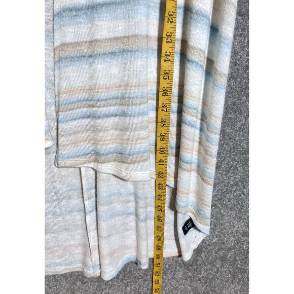 Torrid Hacci Knit Open Duster Cardigan Womens Size 2X Striped Hi-Low 3/4 Sleeve - Picture 6 of 6